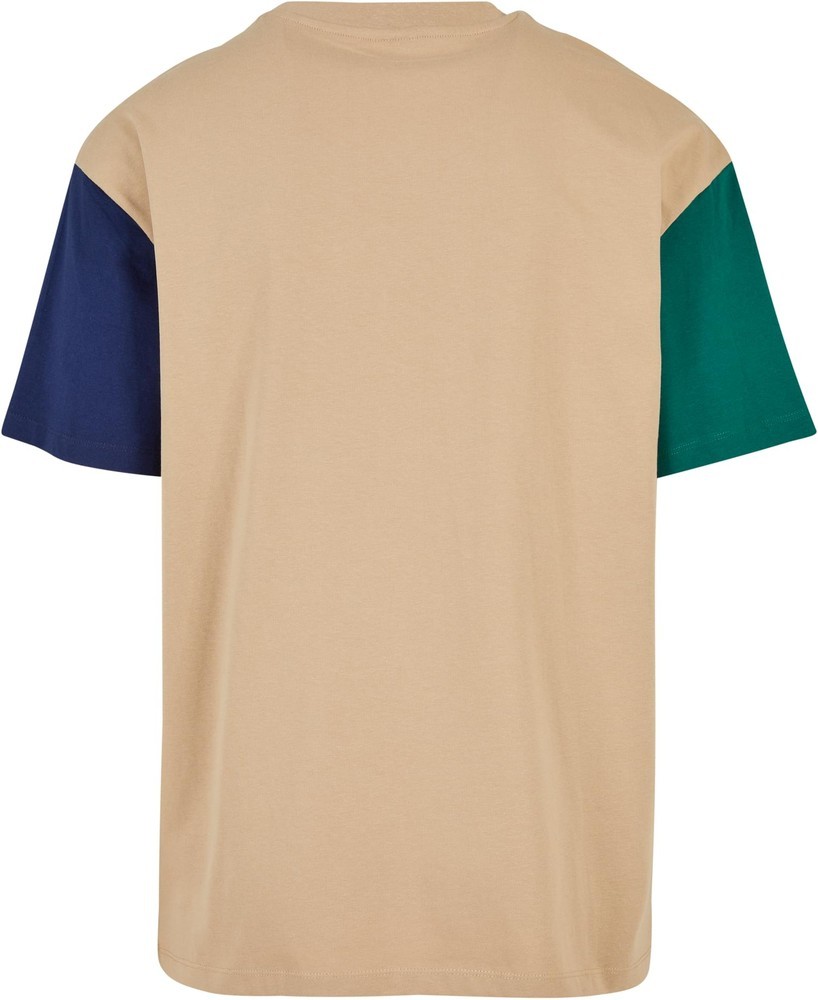 UrbanClassicsT-ShirtOrganicOversizedColorblockTeeUnionbeige-3XL