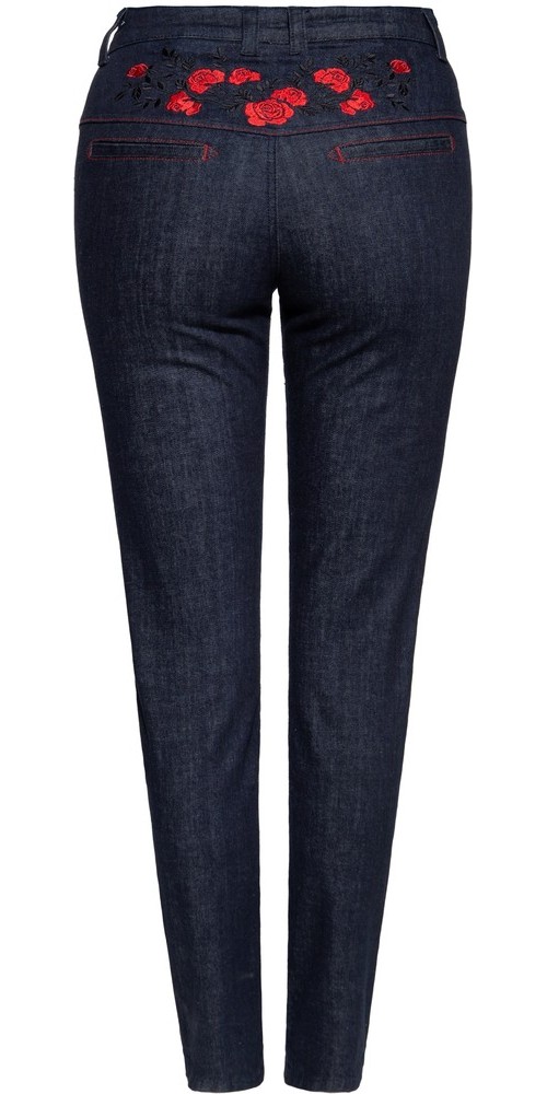 QueenKerosinWesternJeanshoseQKI23001Denim