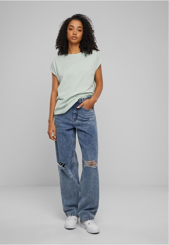 UrbanClassicsDamenT-ShirtLadiesExtendedShoulderTeeTB771Frostmint-3XL