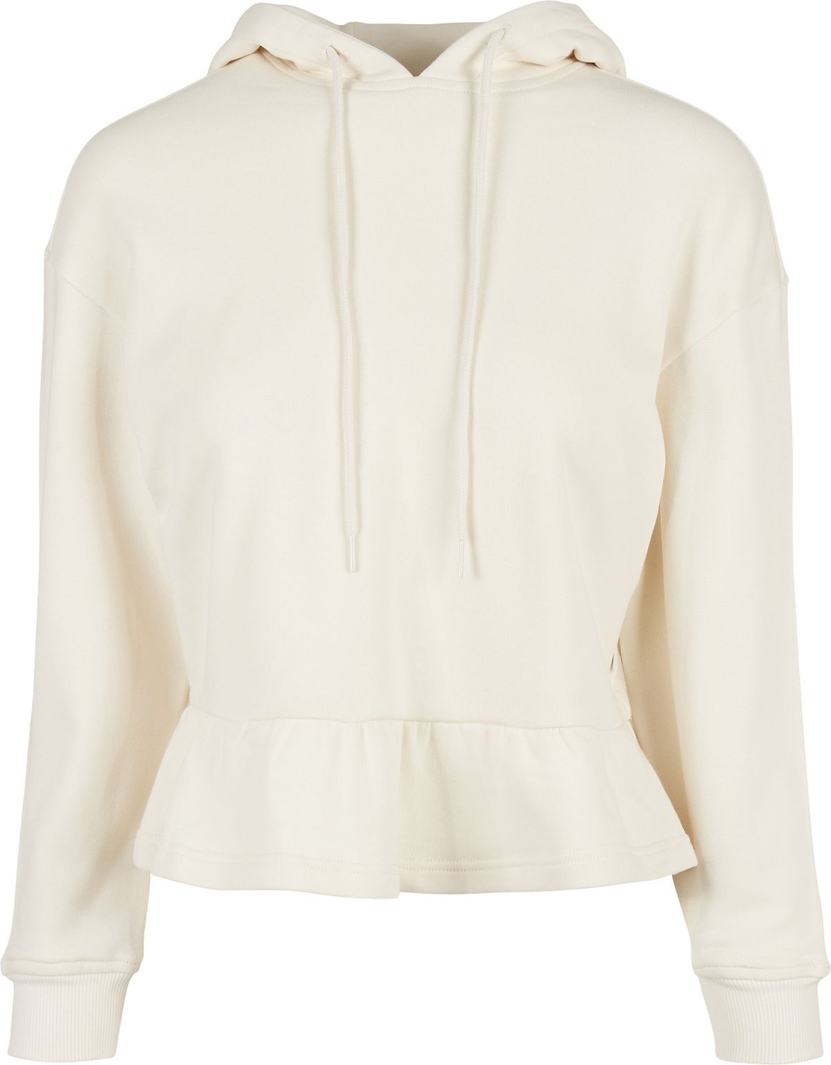 UrbanClassicsDamenSweatshirtLadiesOrganicVolantsHoodyWhitesand-3XL