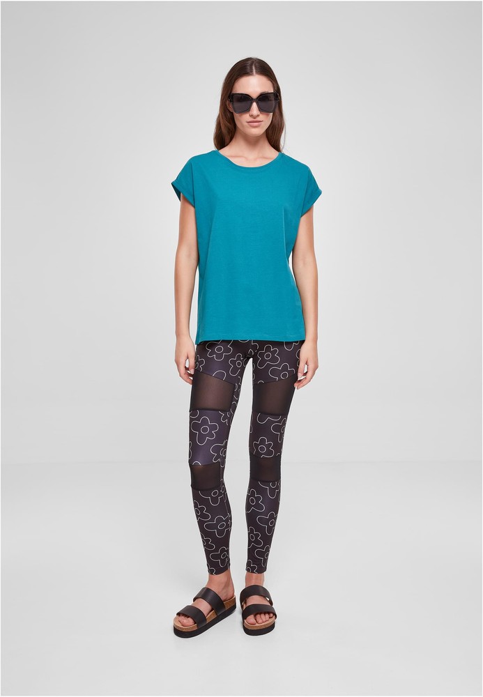 UrbanClassicsDamenT-ShirtLadiesExtendedShoulderTeeWatergreen-3XL