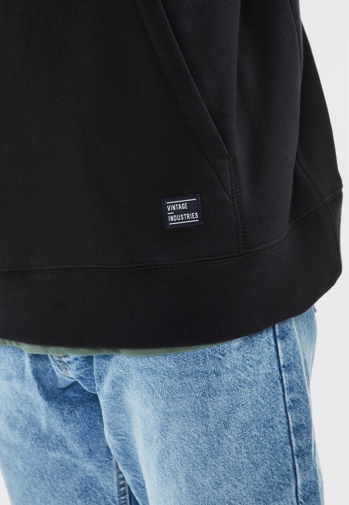 VintageIndustriesHoodieDerbyHoodedSweatshirtBlack-S