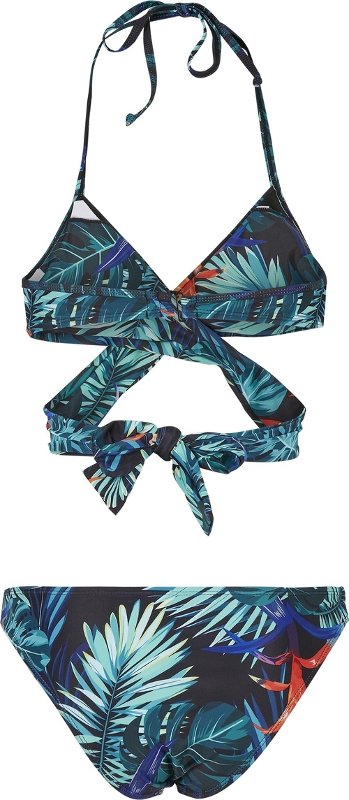 UrbanClassicsDamenBikiniLadiesDrapedPatternBikiniVrieseaBlack