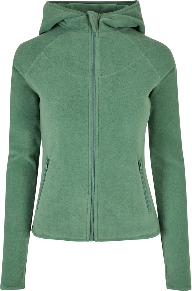 UrbanClassicsDamenSweatshirtLadiesPolarFleeceZipHoodySalvia-3XL