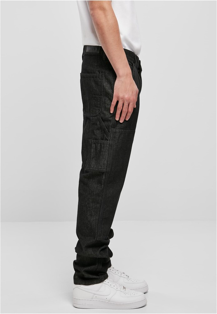 UrbanClassicsHoseDoubleKneeJeansRealblackWashed-30
