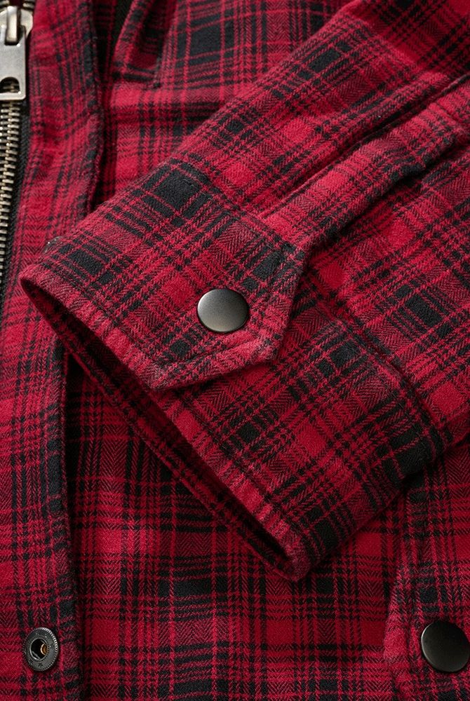 BranditFleecejackeClassicSherpaJacket3190RedBlack-S