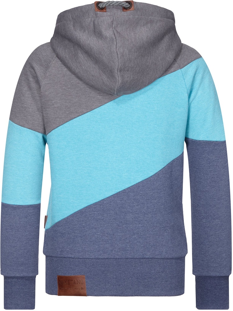 NaketanoDamenHoodieElChapoknows1801-0293DarkGreyMelangeFreshBlueMelangeBluereyMelange-XS