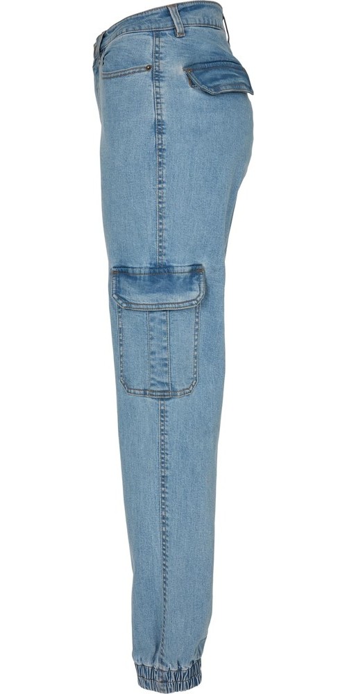 UrbanClassicsDamenLadiesOrganicStretchDenimCargoPantsClearblueBleached-26