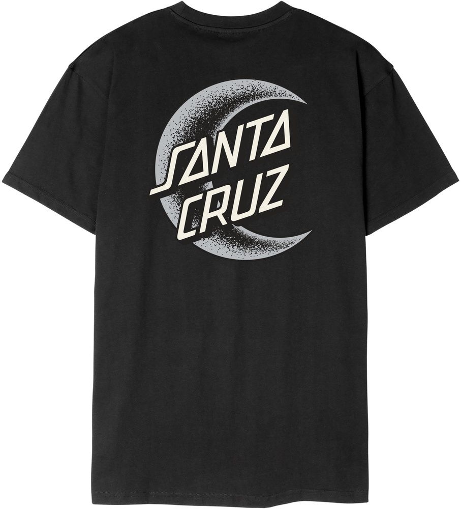SantaCruzCrescentMoonChestT-ShirtSCM-T3259Black-XS