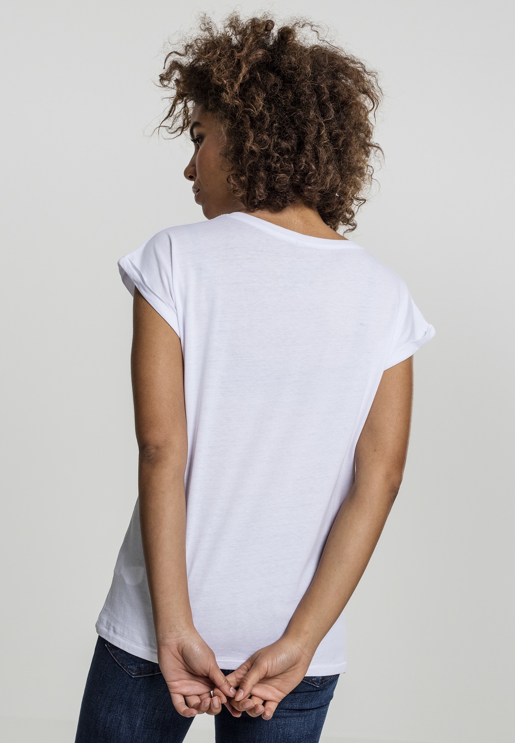 MerchcodeFemaleShirtLadiesTomJerryMouseTeeWhite