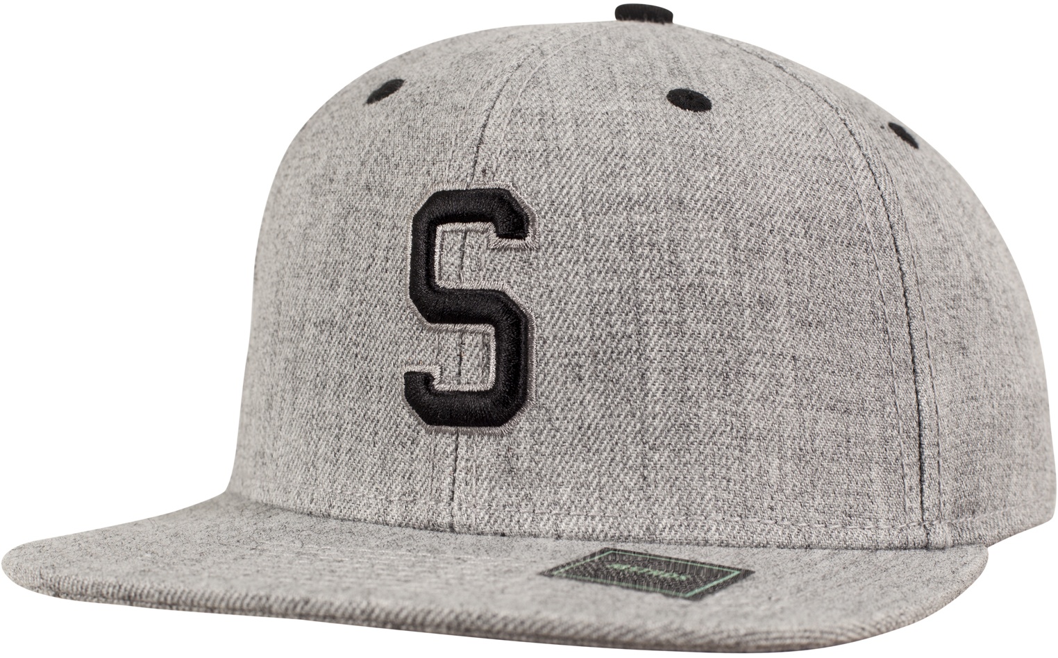 MSTRDSCapSLetterSnapbackHeatherGrey-htgreyL
