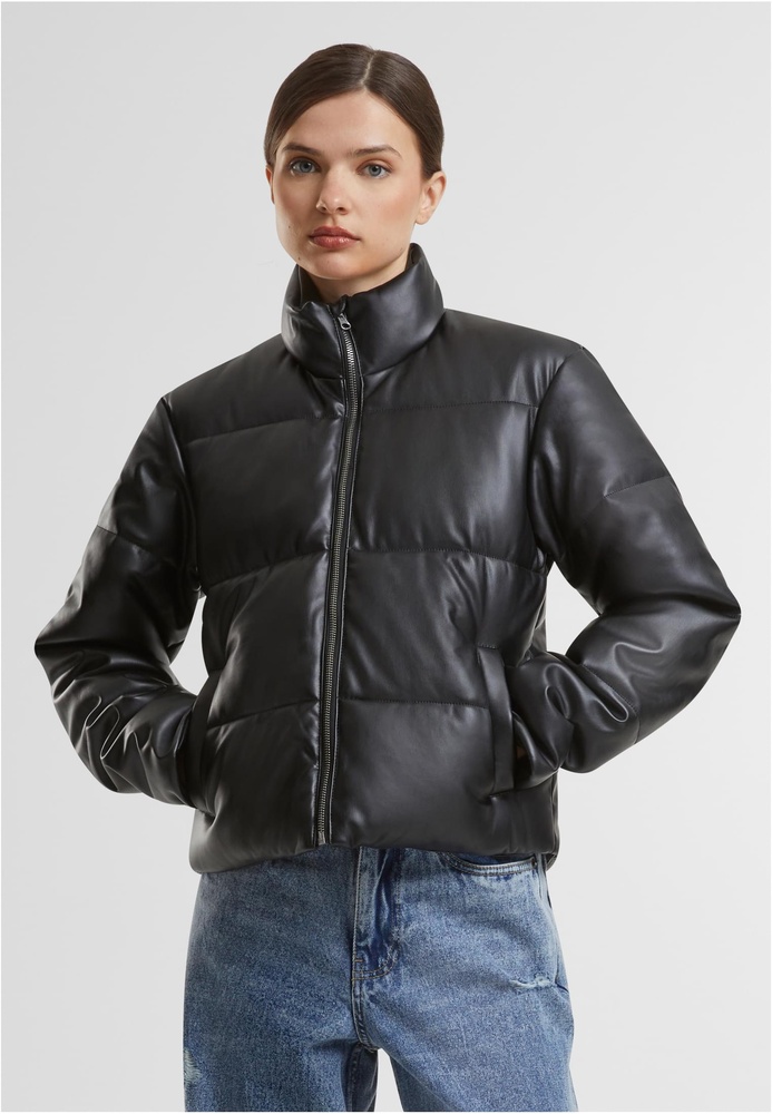UrbanClassicsDamenSteppjackeLadiesSyntheticLeatherPufferJacketTB7073