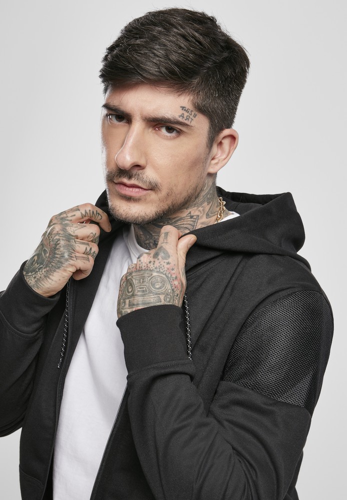 SouthpoleNeopreneBlockTechFleeceFullZipHoodie