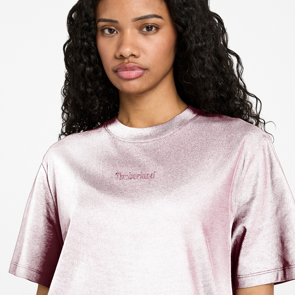 TimberlandT-ShirtEmbroidedLogoShortSleeveTeeTB0A6DEWBurgundy-S