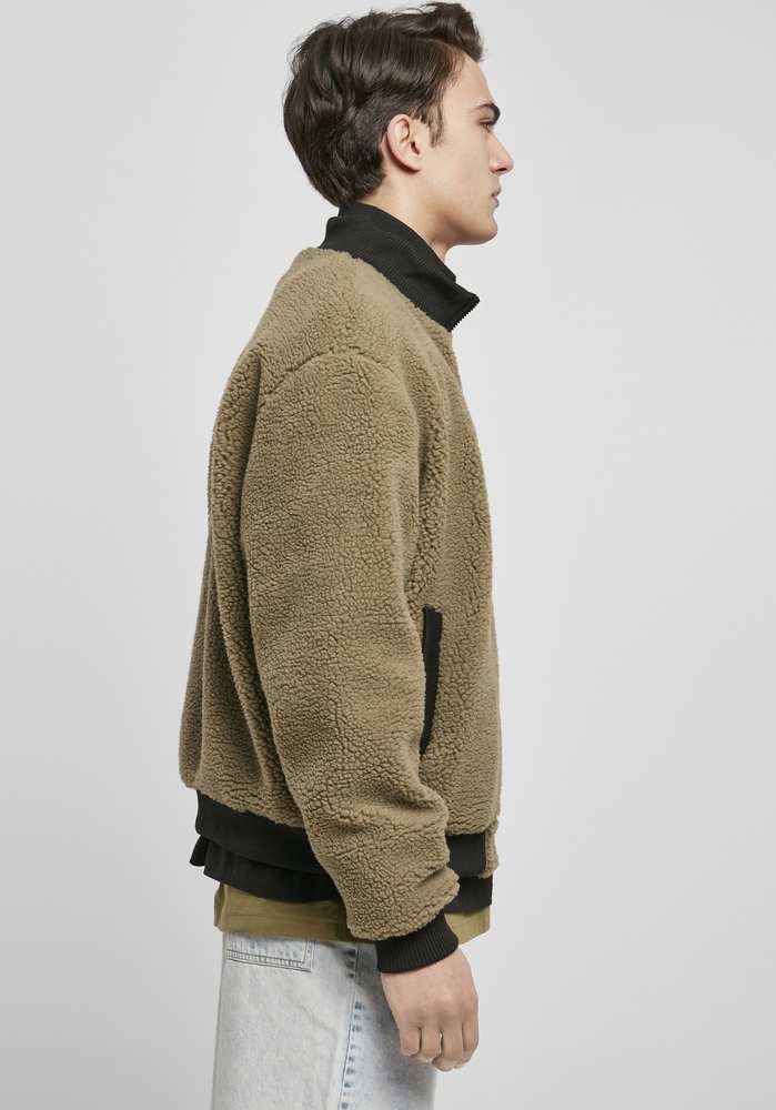 UrbanClassicsJackeBoxySherpaJacketTiniolive-3XL