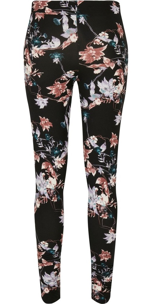 UrbanClassicsDamenLadiesSoftAOPLeggingsBlacksoftflower-3XL