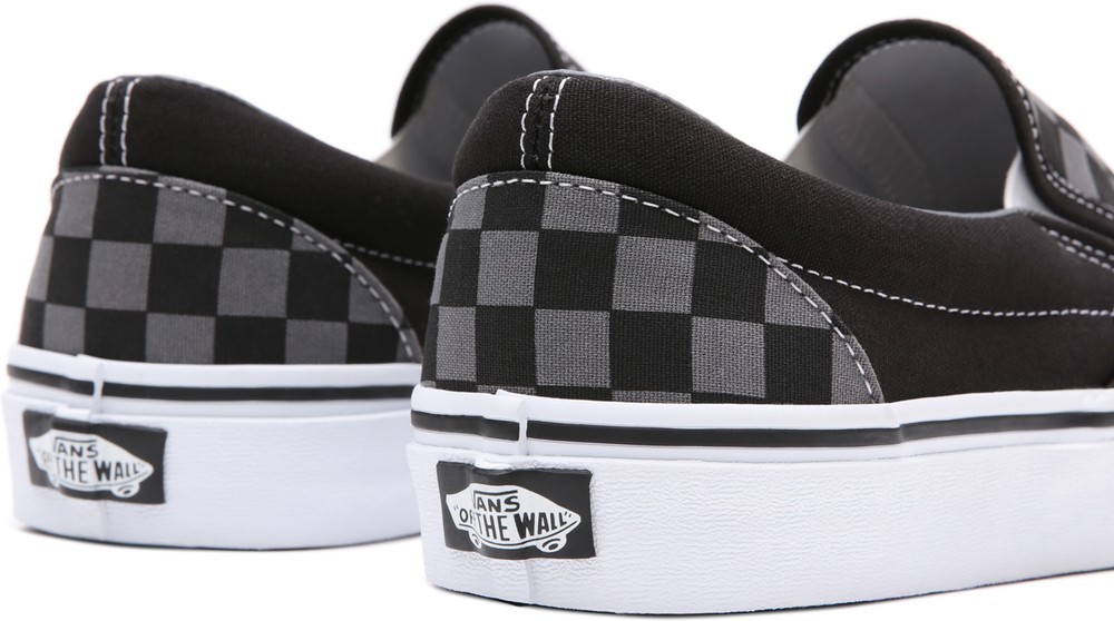 VansUnisexLifestyleClassicFTWSneakerUaClassicSlip-OnBlackPewterCheckerboard-345