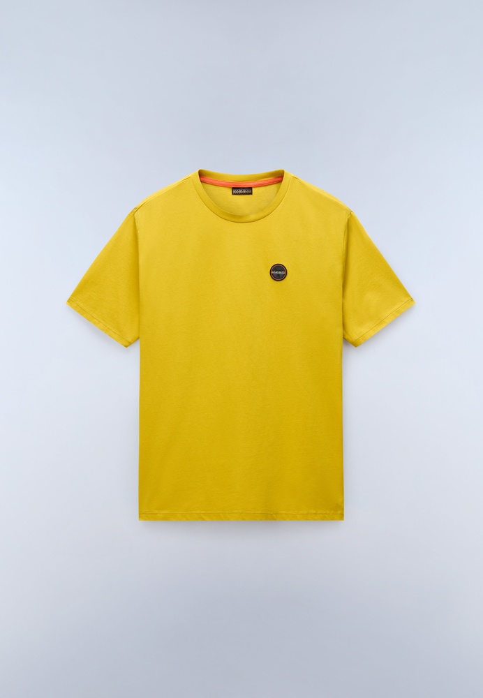 NapapijriT-ShirtS-BadgeSs1NP0A8949GoldFlakeY1O-XS