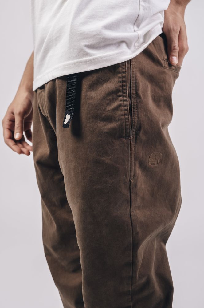 TrendsplantHoseEcodyeCottonClimberPantPoplarBrownBrown-S