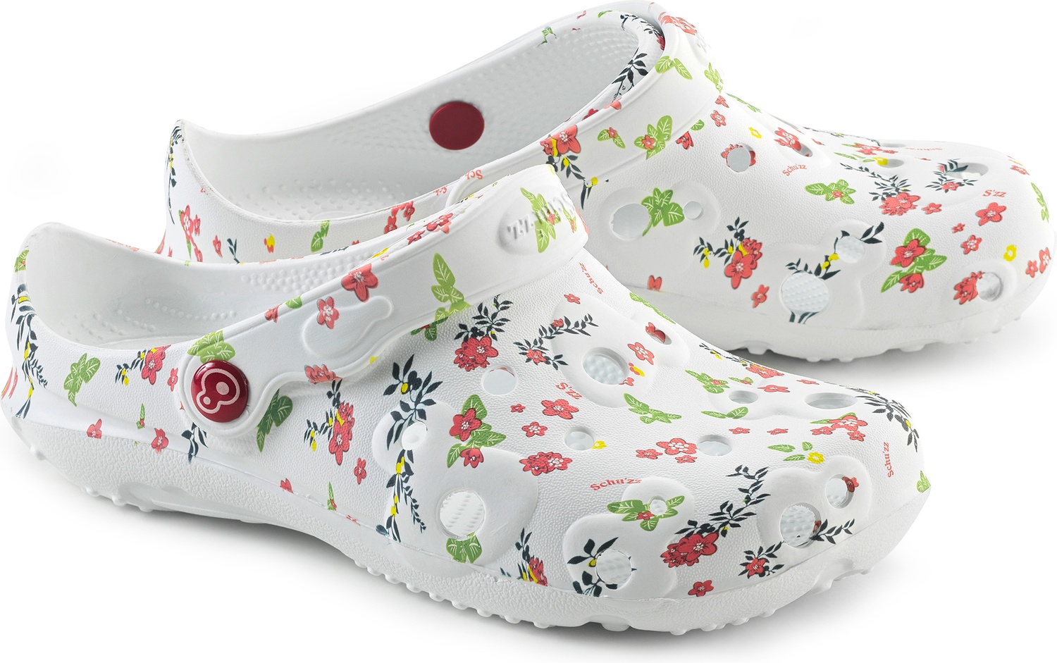 SchuzzSchuzzDamenClogBadeschuheGlobuleFemmeimprimLibertysurblancWei-36