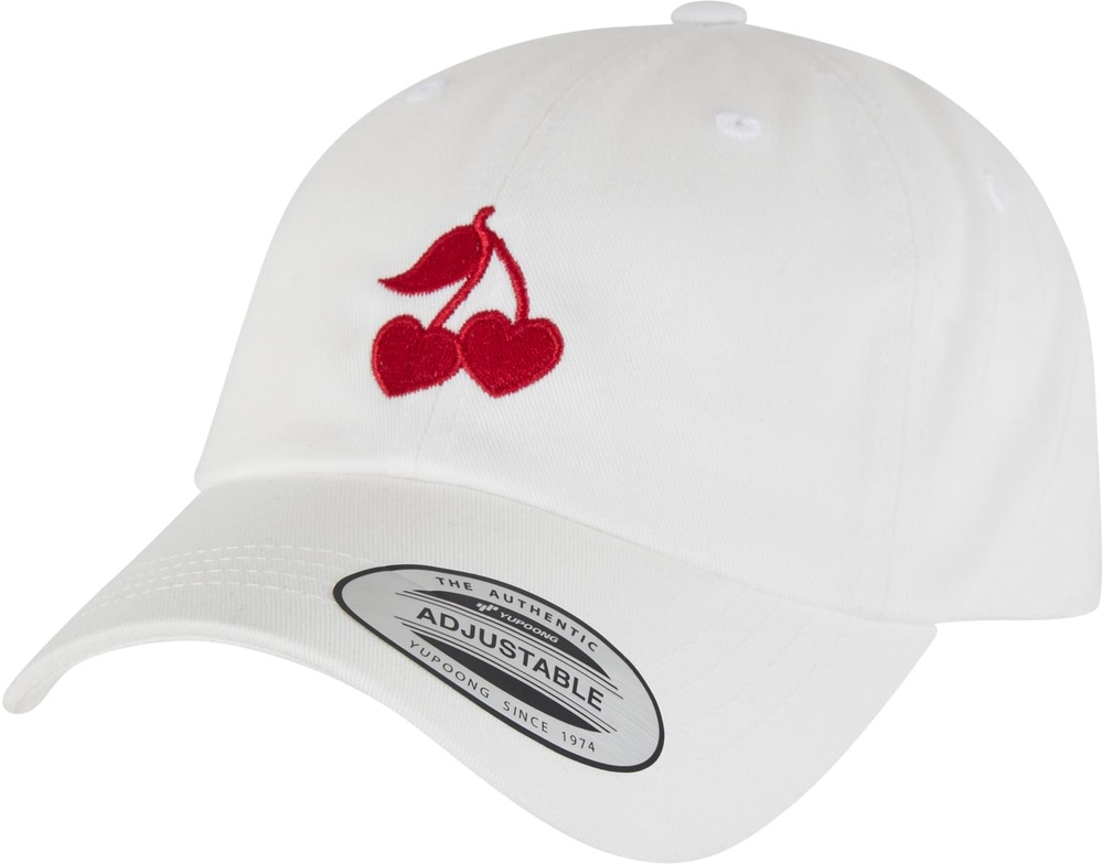 MissTeeDamenHeartCherriesDadCapMST325White