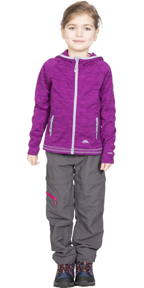 TrespassKinderFleecejackeFleecepulloverGoodness-GirlsFleeceAt200PurpleOrchidMarl-1112