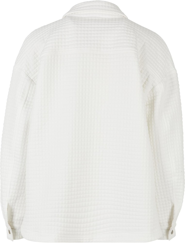 UrbanClassicsDamenHemdLadiesQuiltedSweatOvershirtWhite-3XL