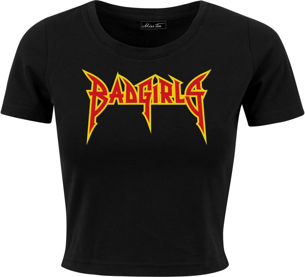 MissTeeDamenT-ShirtBadgirlsCroppedTee