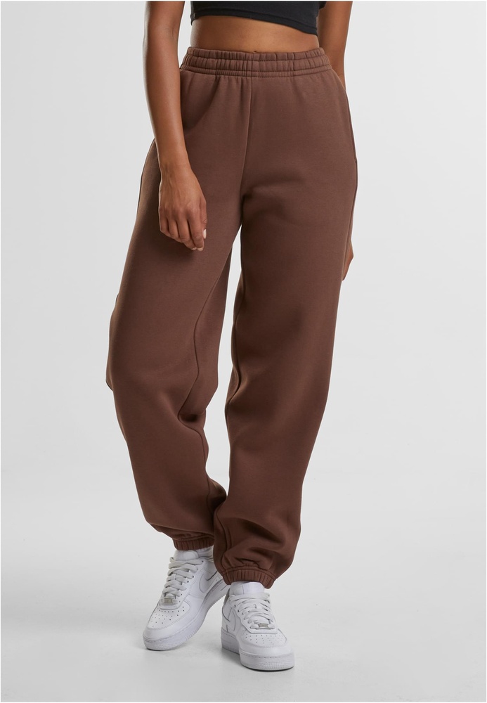 UrbanClassicsDamenLadiesFluffySweatpantsTB7107Chocolatebrown-3XL