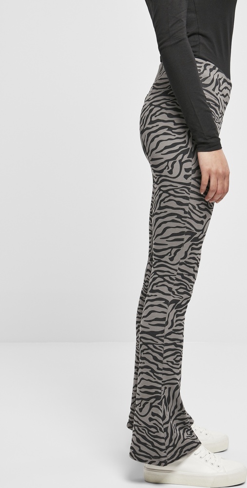 UrbanClassicsDamenLeggingsLadiesHighWaistZebraBootCutLeggingsAsphaltBlack