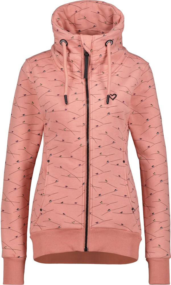 AlifeKickinDamenVivianAKBSweatjacketMahagoniumMelange