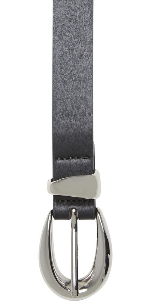 UrbanClassicsChunkyBuckleLoopSyntheticLeatherBeltTB7211BlackSilver-LXL
