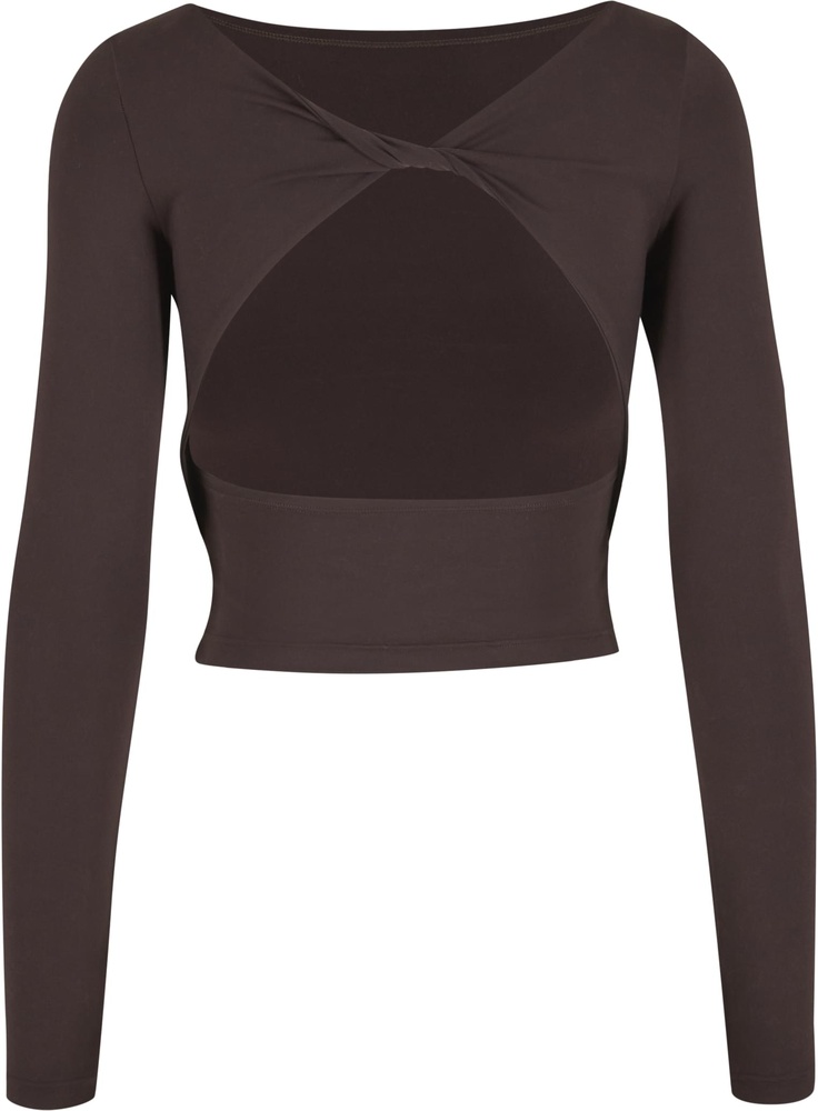 UrbanClassicsDamenLadiesSlimFitLongsleeveTB7721Warmbrown-L