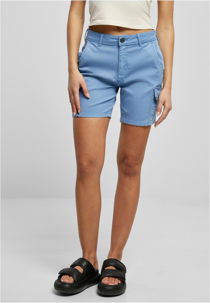 UrbanClassicsDamenLadiesHighWaistCargoShortsHorizonblue-26