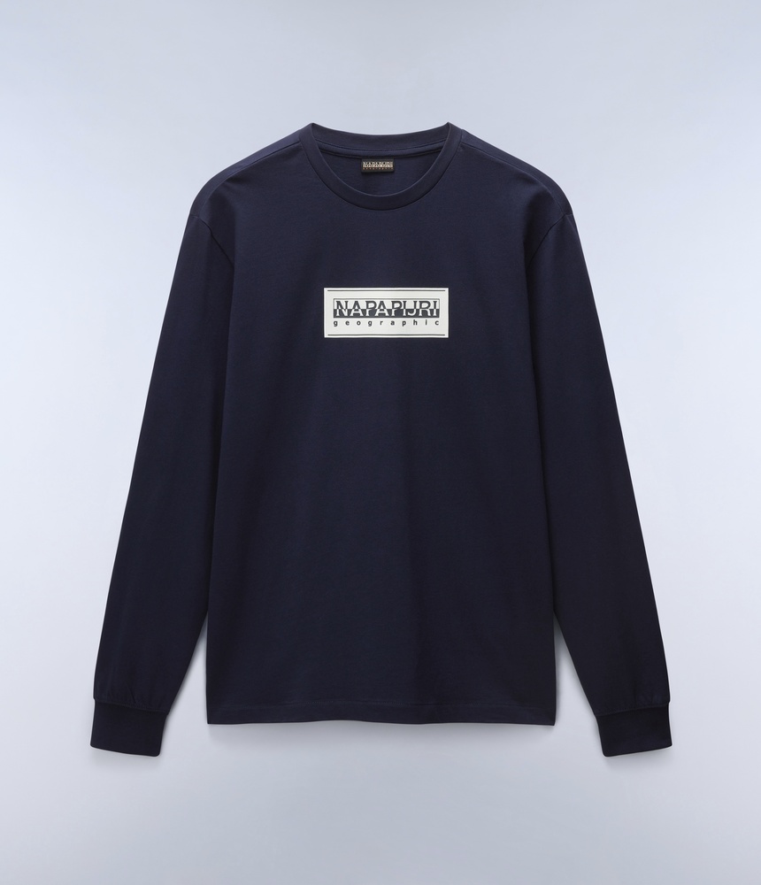 NapapijriSweatshirtS-BoxLogoLsNP0A4I3MBlueMarine-XS