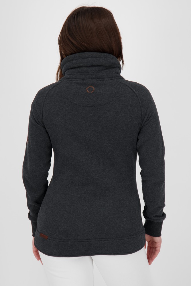 AlifeKickinDamenMerylAKASweatjacketMoonlessMelange-2XL