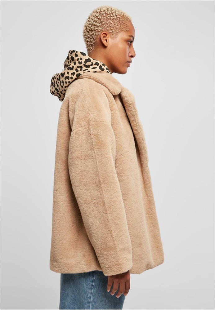 UrbanClassicsDamenJackeLadiesLapelTeddyJacket