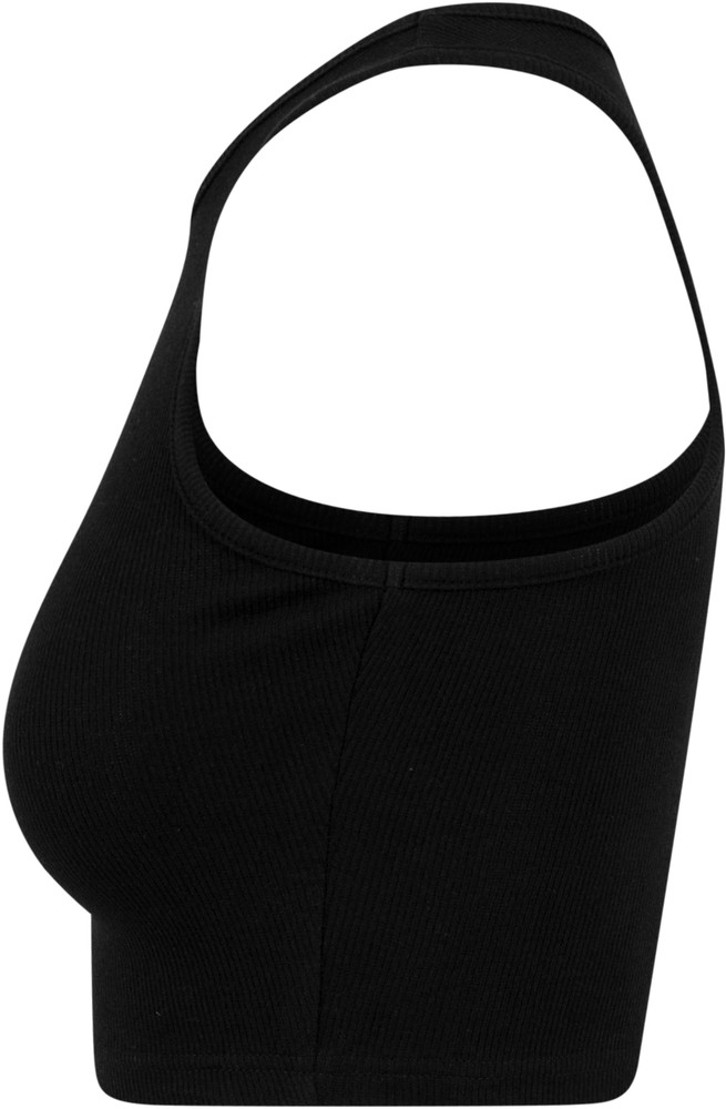 UrbanClassicsDamenLadiesCroppedRibTopBlack-3XL