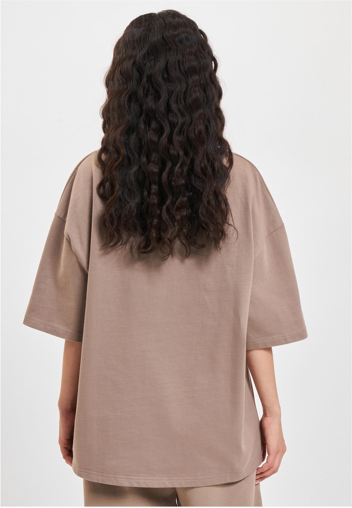 DEFDamenEssentialT-ShirtDFLTS207BrownWashed01-L