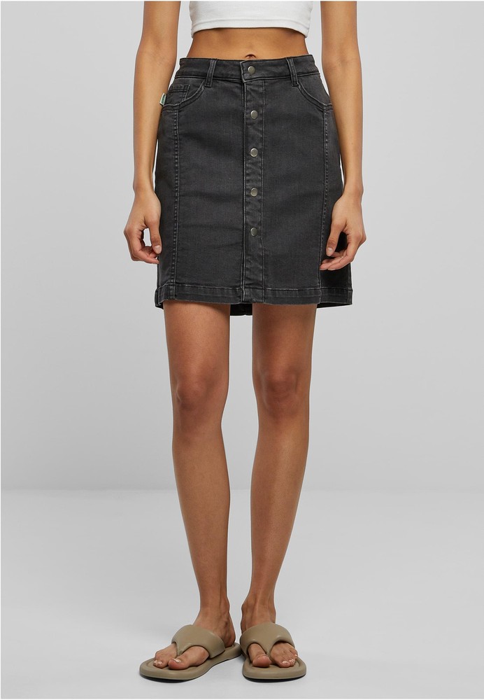 UrbanClassicsDamenLadiesOrganicStretchButtonDenimSkirt