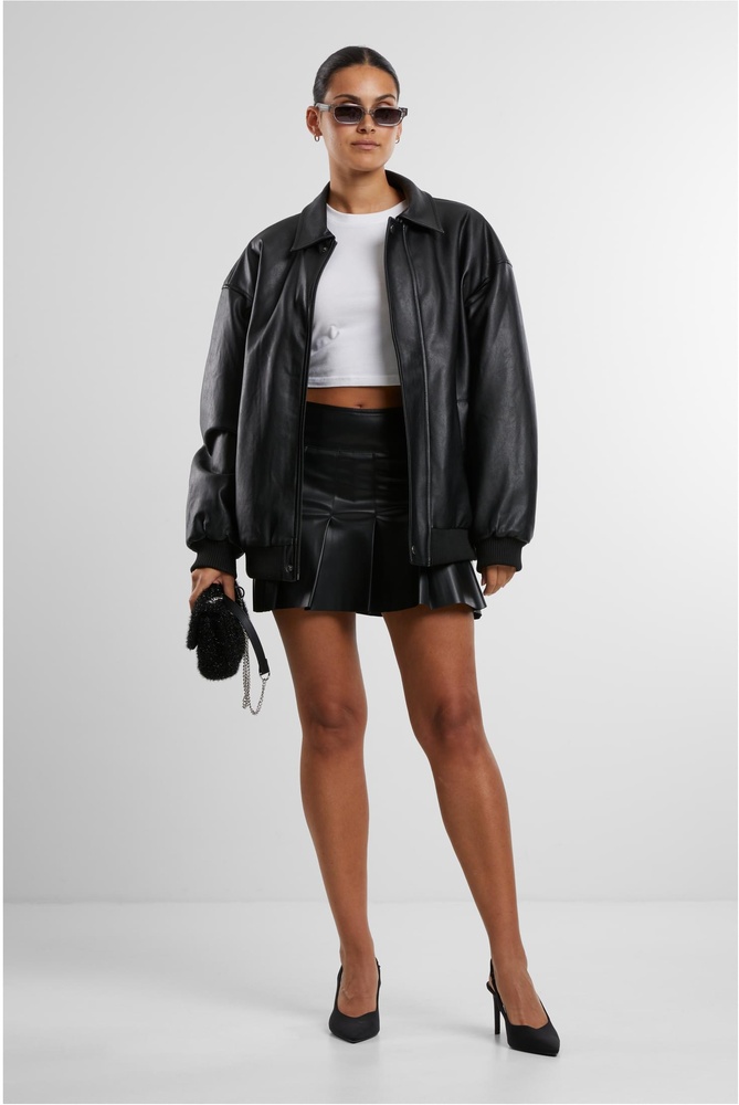 UrbanClassicsDamenLadiesSyntheticLeatherPleatedSkirtTB7059