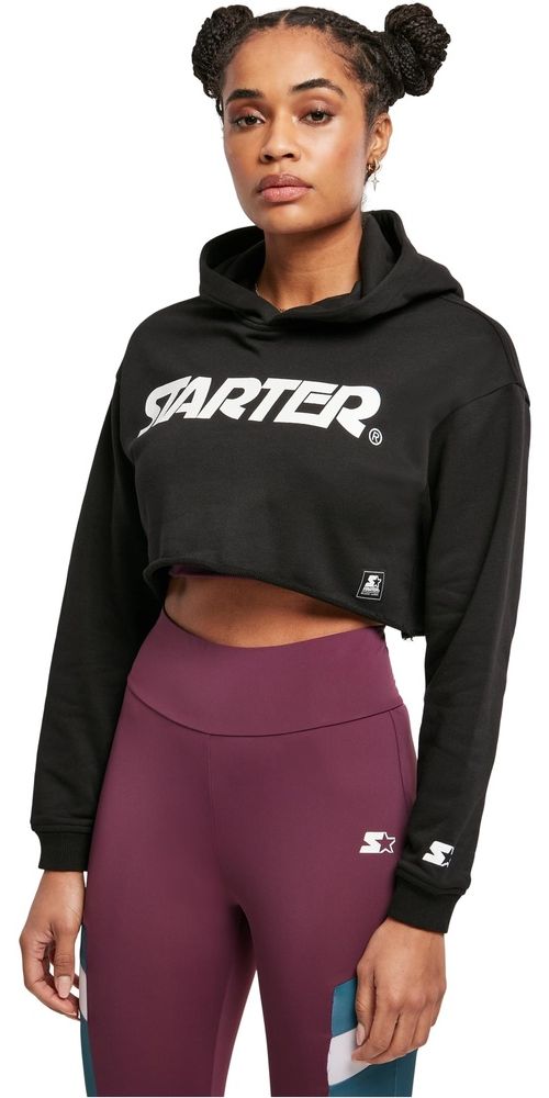 StarterBlackLabelDamenLadiesCroppedHoodyST168