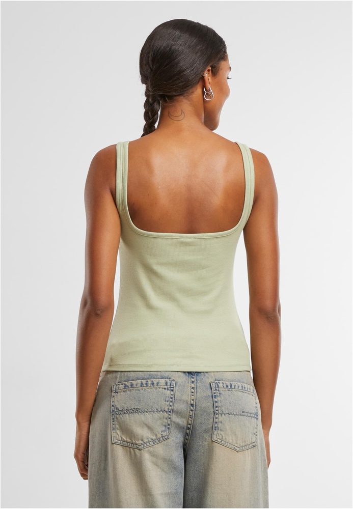 UrbanClassicsDamenLadiesWideNeckRibTop2-PackTB7513AWhiteSoftsalvia-3XL