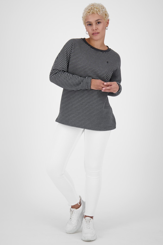 AlifeKickinDamenDeniseAKZSweatMoonlessMelange-2XL