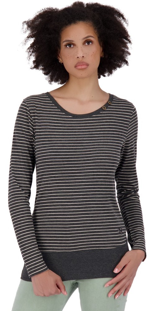 AlifeKickinDamenConnyAKZLongsleeveMoonlessMelange-2XL