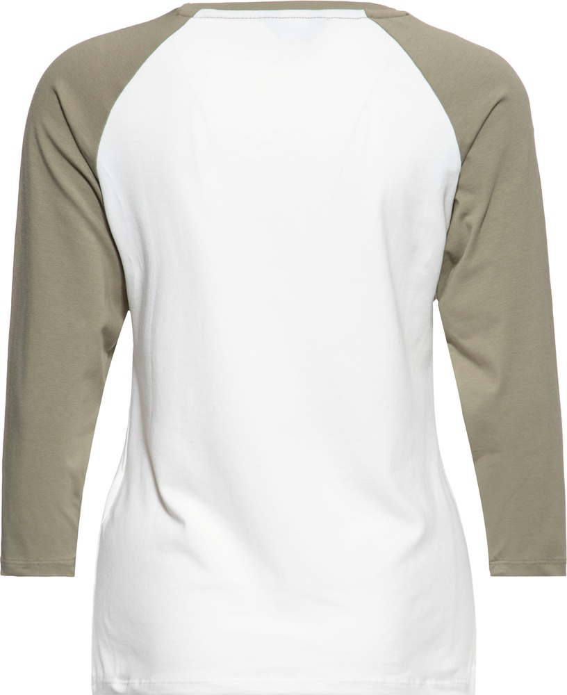 QueenKerosinDamenShirtRaglan31ArmLongsleeveQueenOfFuckingEverthingQKU41007OffWhiteGreen-XS