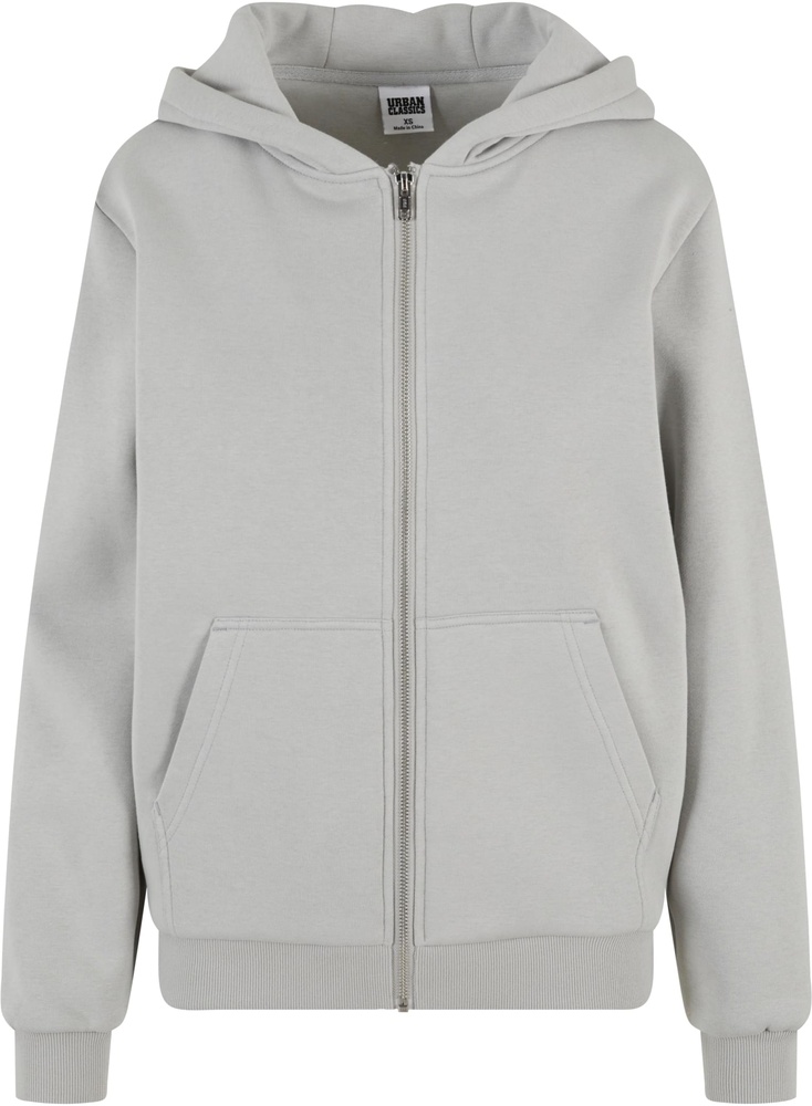 UrbanClassicsDamenLadiesFluffyZipHoodyTB7286Lightasphalt-3XL