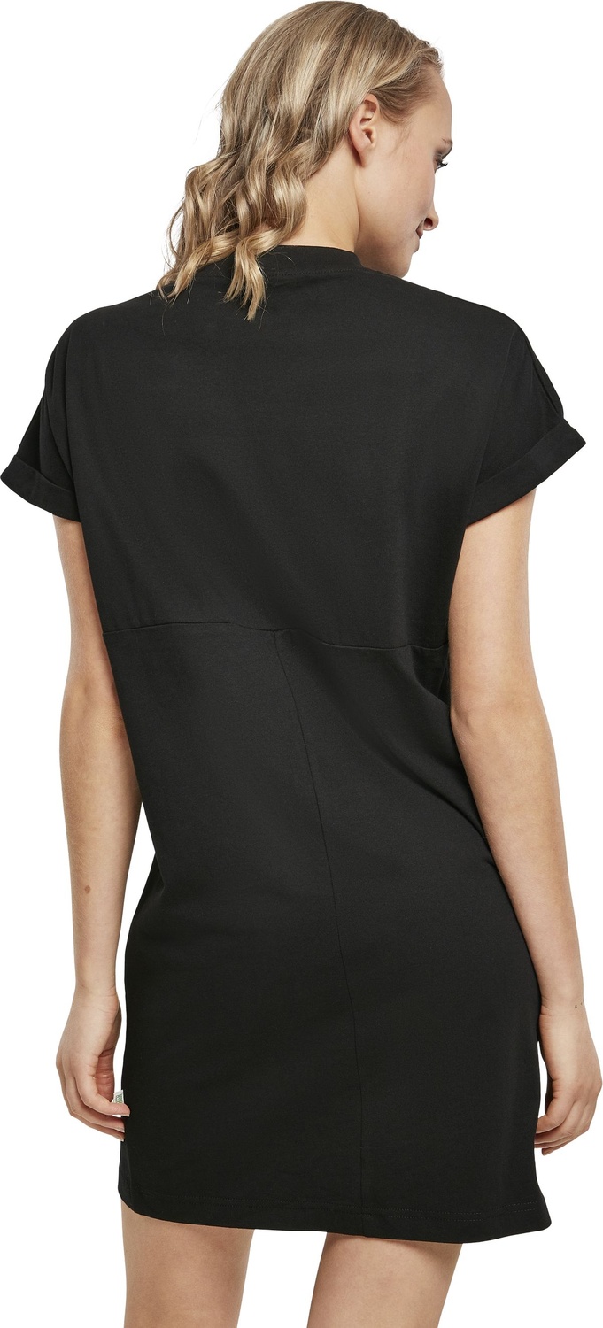 UrbanClassicsDamenKleidLadiesOrganicCottonCutOnSleeveTeeDressBlack