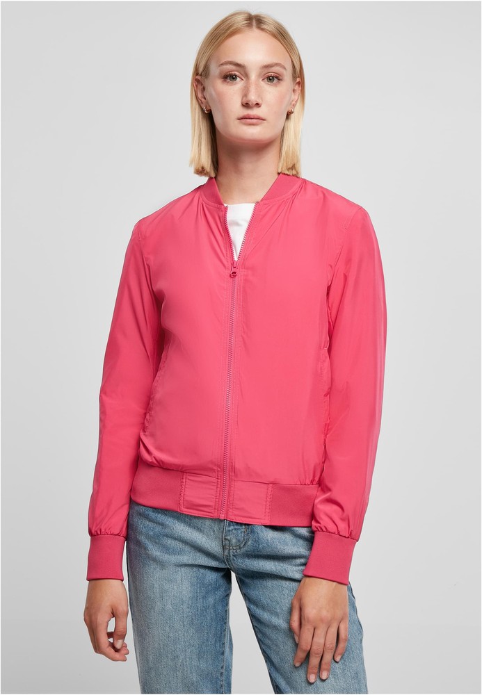 UrbanClassicsDamenLadiesLightBomberJacketHibiskusPink-3XL
