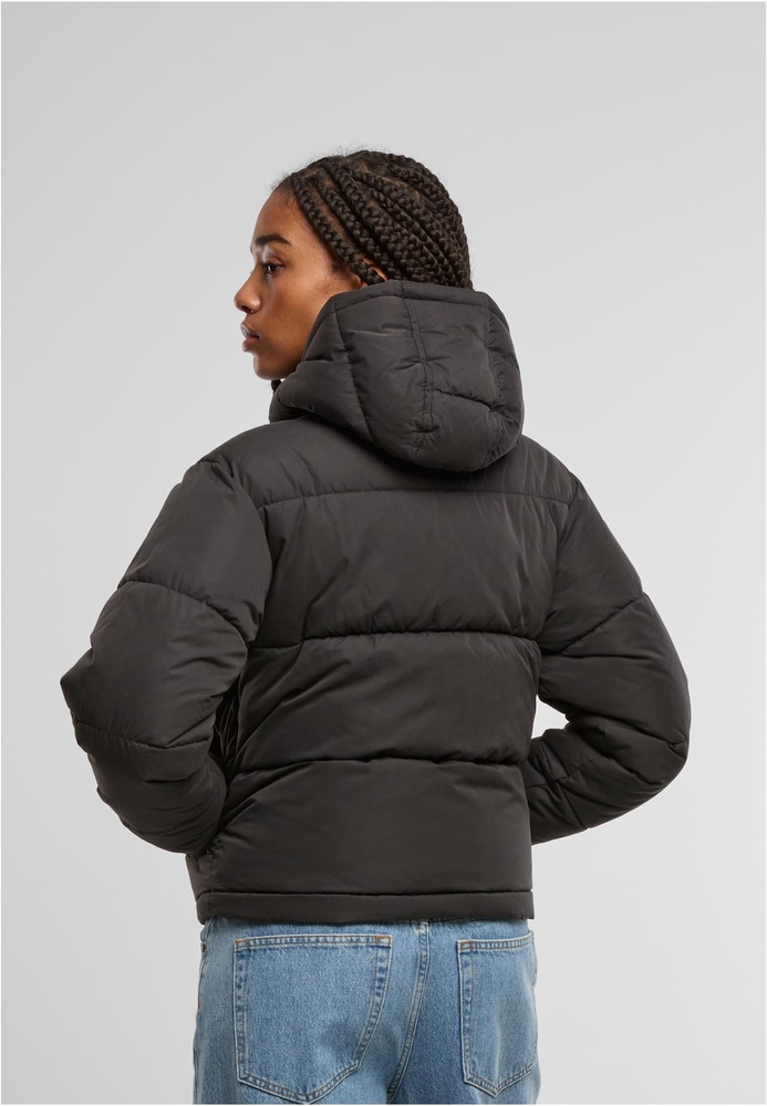 UrbanClassicsDamenSteppjackeLadiesPeachedPufferJacketWithHoodTB7587